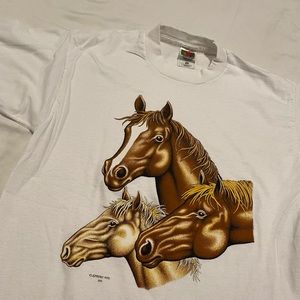 SOLD Vintage horse t-shirt women’s size medium